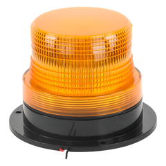 Burbuja brillante de Larga Vida Útil con 8 LEDs, color ámbar, domo ámbar, 12Vcd