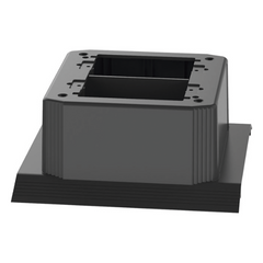 Caja de Conexión Doble, Para Uso con Canaleta de Piso AFR4BCBL6, Material PVC Rígido, Color Negro
