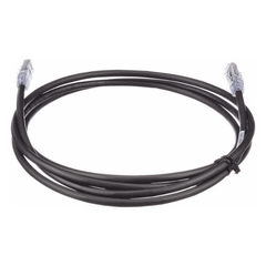 Cable de Parcheo UTP, Cat6A, 24 AWG, CM, Color Negro, 2.13 Metros (7 Pies)