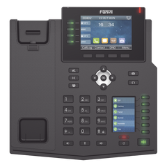Teléfono IP Empresarial con Estándares Europeos, 16 líneas SIP con pantalla LCD a color 3.5", 30 teclas DSS/BLF, puertos Gigabit, IPv6, Opus y conferencia de 3 vías, PoE/DC