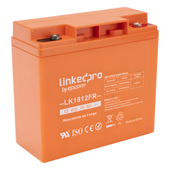 Batería de respaldo 12 V | 18 Ah | AGM | Certificada UL94-V0 Retardante a la Flama | Especial para Seguridad Electrónica | UPS | Sistemas de Emergencia | Vida útil 5 años | Terminales M5