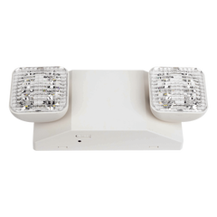 Luz LED de Emergencia / Doble LED 1W / 150 Lúmenes / Voltaje Universal 127-277 VAC / Batería Ni-Cd 3.6V 900mAh / UL 5VA / 90 min Autonomía