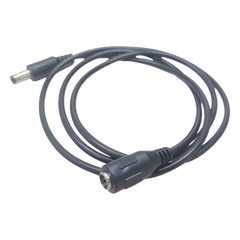 Cable con Conector Macho ahembra (Pigtail) | Forro negro | Alimentación para Vcc | Polarizado | Largo 1 metro | Calibre 22AWG.