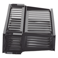 Organizador de Cables Horizontal PatchLink, Doble (Frontal y Posterior), Con Tapa Extendida, Para Rack de 19in, 2UR