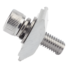 Conector N con tornillo para fijación en riel 5 y 8