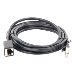 Cable de Extensión Cat6 RJ45 F/UTP / Macho a Hembra / 3 Metros (9.84 Pies) / Método de Conexión 568B / Velocidad de Transmisión 1000Mbps / Ancho de Banda del Canal 250MHz / Caja de Cobre / Negro