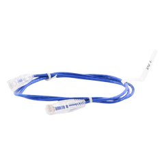 Cable de Parcheo Slim UTP Cat6 - 1 Metro (3.28 Pies), Azul, Diámetro Reducido (28 AWG)