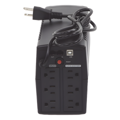 UPS de 750 VA/300 W, Topología Línea Interactiva, Entrada 120 Vca NEMA 5-15P, y 6 Salidas NEMA 5-15R, Con Regulador de Voltaje (AVR)