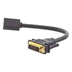 Convertidor DVI Macho a HDMI Hembra | Bidireccional | DVI 24+1 | 1080P@60Hz | Cable de 22 cm (8.66 Pulgadas) | Negro