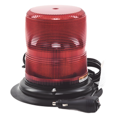 Baliza LED color rojo con montaje magnético de succión de 7" de altura