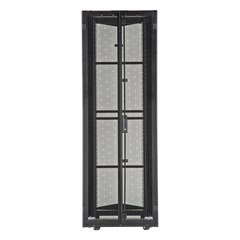 Gabinete FlexFusion para Centros de Datos, 42 UR, 800 mm de Ancho, 1070 mm de Profundidad, Fabricado en Acero, Color Negro