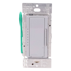 Atenuador de pared inalámbrico Maestro RF para RadioRA 2 y RA2 Select, 250 W LED/CFL, neutro opcional, color gris
