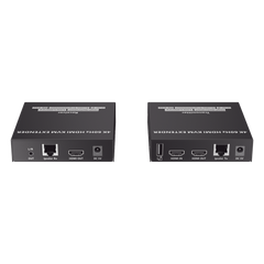 Kit Extensor KVM (HDMI y USB) hasta 120 metros | Transmite el Video y Controla tu DVR vía USB a distancia | Soporta resolución 4K @60Hz | Cat 6, 6a y 7 | Salida Loop en el Tx para visualización local