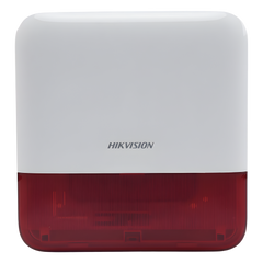 (AX PRO) Sirena Inalámbrica con Estrobo Rojo para Exterior IP65 / 110 dB