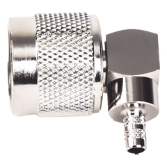 Conector N Macho en A/R de Anillo Plegable para Cables LP-195, LP-142, RG-58/U, RG-142/U, Niquel/ Oro/ Teflón.