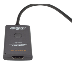 Adaptador USB-C a HDMI con Seguridad de Un Clic | Resolución 4K Ultra HD 60Hz | HDMI 2.0b 18 Gbps | DP 1.2a | Silenciamiento de Video Instantáneo | Protección ESD ±8kV | Audio 7.1 Canales | Compatibilidad Universal