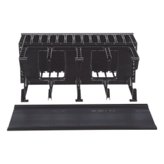 Organizador de Cables Horizontal NetManager de Alta Densidad, Doble (Frontal y Posterior), Para Rack de 19in, 4UR