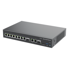 4 en 1: Firewall Nueva Generación, Router, PBX IP /Switch 10 Puertos Gigabit (4 PoE +) / 2 Puertos SFP 2.5 Gigabit / 3 puertos WAN fijos