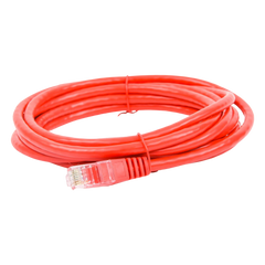Cable de Parcheo UTP Cat6 - 3.0 Metros (9.84 Pies) - Rojo