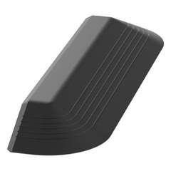 Tapa Final Para Canaleta de Piso AFR4BCBL6, Material PVC Rígido, Color Negro