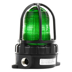 Luz de advertencia LED para ubicaciónes peligrosas, montaje para superficies, 24 VCD, color Verde