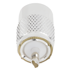 Conector UHF Macho (PL-259) para Cables RG-8/U, RG-8U-SYS, 8237, 8267, 8268, 9913, CTN-400, 7810, 8214, 7810A, RFLASH-1113, LMR-400, Plata )/ Plata/ Teflón.