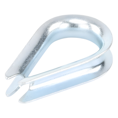Cuello/ Guardacabo/ Rozadera para Cable de 3/8" de Acero Galv. por Inmersión.