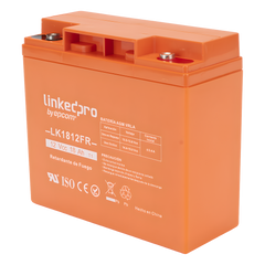 Batería de respaldo 12 V | 18 Ah | AGM | Certificada UL94-V0 Retardante a la Flama | Especial para Seguridad Electrónica | UPS | Sistemas de Emergencia | Vida útil 5 años | Terminales M5