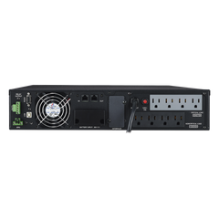 UPS de 1500 VA/1350 W, Online Doble Conversión, Entrada 120 Vca NEMA 5-15P, Onda Senoidal Pura, Rack o Torre de 2 UR, Con 8 Tomas NEMA 5-15R