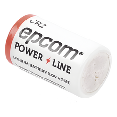 Batería de Litio CR2 / 3V / 850 mAh / No Recargable / Sello Hermético Vidrio-Metal / Operación -40°C a +60°C