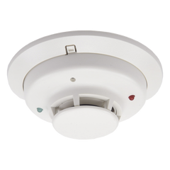 Detector fotoeléctrico de humo convencional de 2 hilos con LED bicolor y compensación automática de sensibilidad