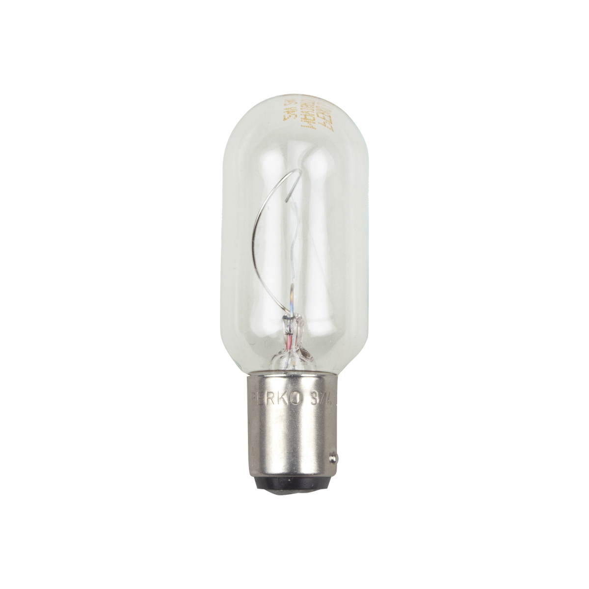 Bombilla transparente de 120 Vca / 30 W de doble contacto