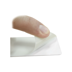 Paquete de 500 Tarjetas UltraCard 10 milesimas Grosor/ Adhesivas/ Imprimibles por un sólo lado / Para pegar sobre tarjetas/ CR80