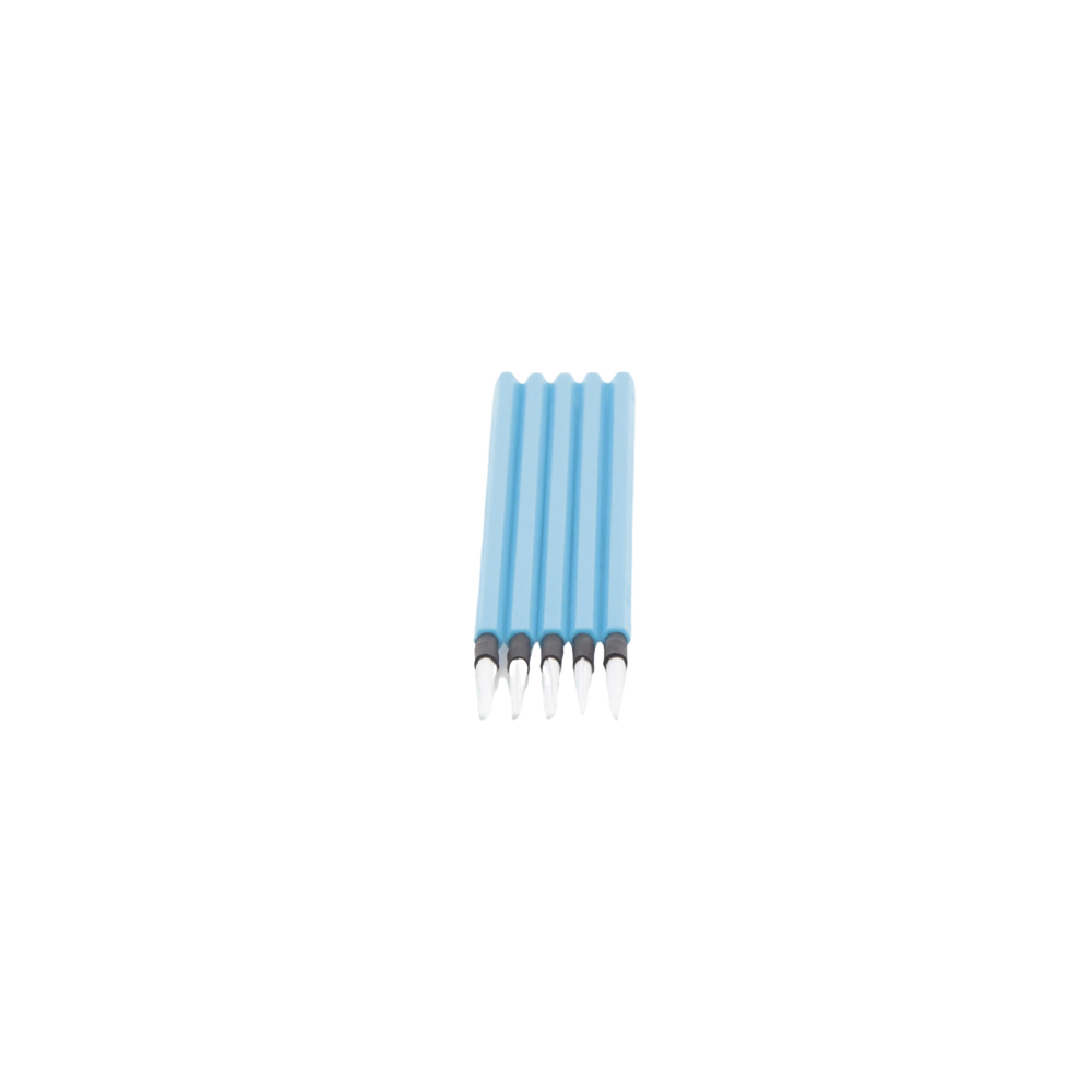 Hisopos para Limpieza de Puertos de Fibra Óptica 1.25 mm (0.05 Pulgadas) para Adaptadores LC y MU, 100 Piezas