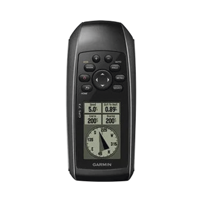 GPSMAP 73 Portátil / Pantalla LCD 4 Niveles de Gris / Resolución 128 x 160 Píxeles / Autonomía +18 Horas / Resistencia al Agua IPX7 / Receptor de Alta Sensibilidad / 1000 Waypoints / 100 Tracks / Flotante / Calendario de Caza y