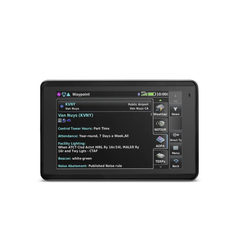 Navegador portátil aera 660, muestra información de trafico aéreo y una excelente visualización por medio de su  pantalla con visión 3D  touch screen.