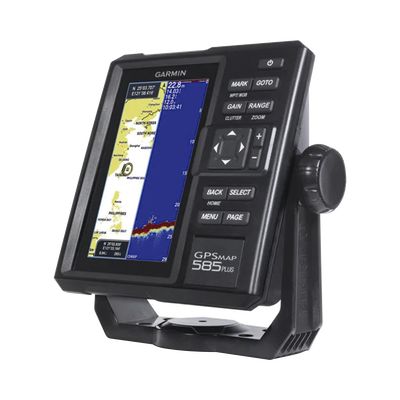 Plotter de Navegación GPSMAP 585 Plus / Pantalla 6" WVGA / Sonar CHIRP 600W / ClearVü Scanning Sonar / Compatible GPS-GLONASS-BeiDou / Quickdraw Contours / 2 Ranuras SD / IPX7 / Multiidioma