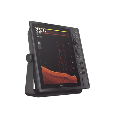 Pantalla Náutica GPSMAP 15" / Resolución XGA 1024x768 / Dual-Frequency Sonar 50/200 kHz / CHIRP Sonar Built-in / ClearVü y SideVü / Compatible con NMEA 2000 y 0183 / 2 Ranuras SD / IP26/IP27