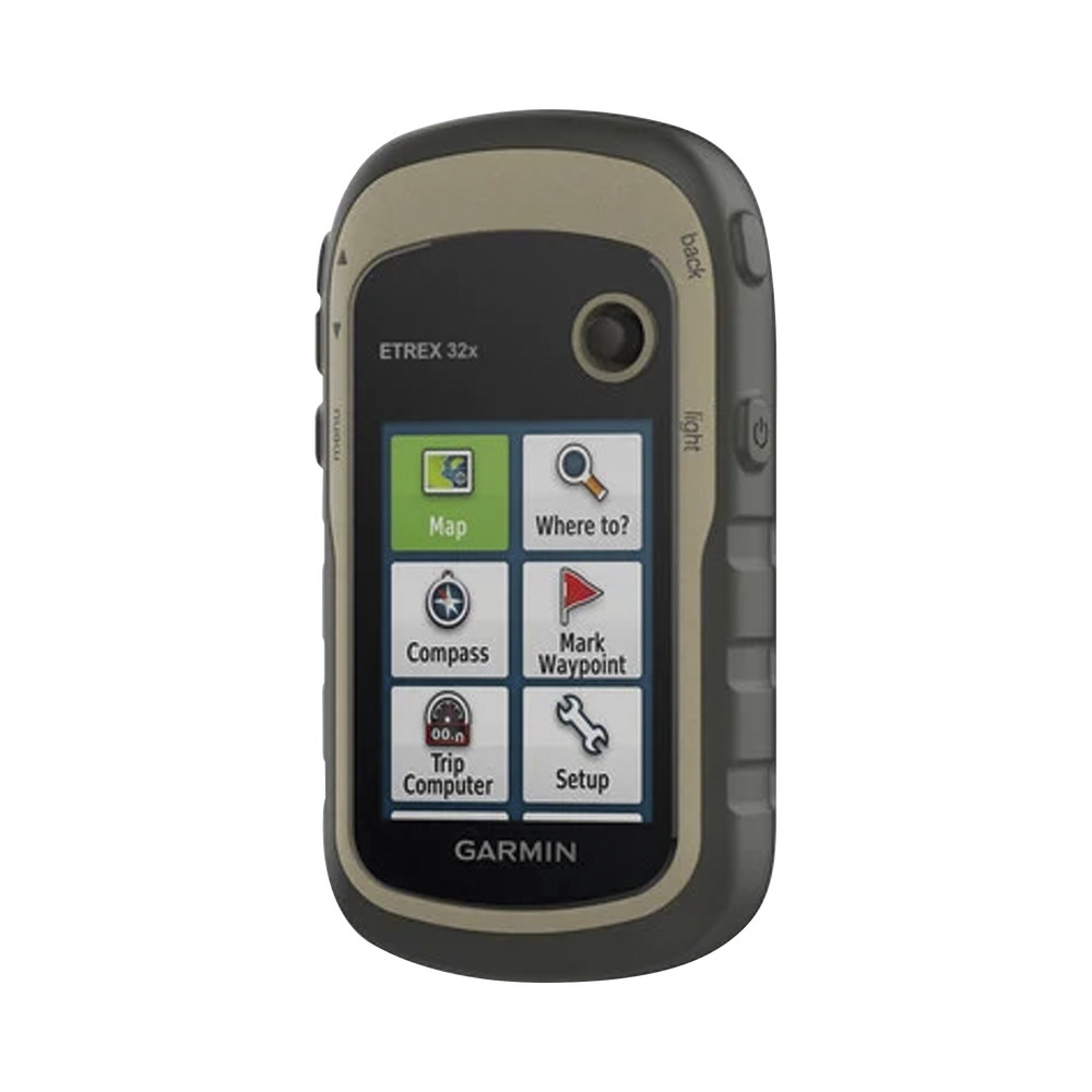 GPS Portátil eTrex 32x Outdoor / Pantalla TFT Transflectiva 2.2 Pulgadas / Resolución 240x320 Pixeles / Brújula 3 Ejes / Altímetro Barométrico / GPS + GLONASS / 8 GB Memoria / IPX7 / Compatible ANT+