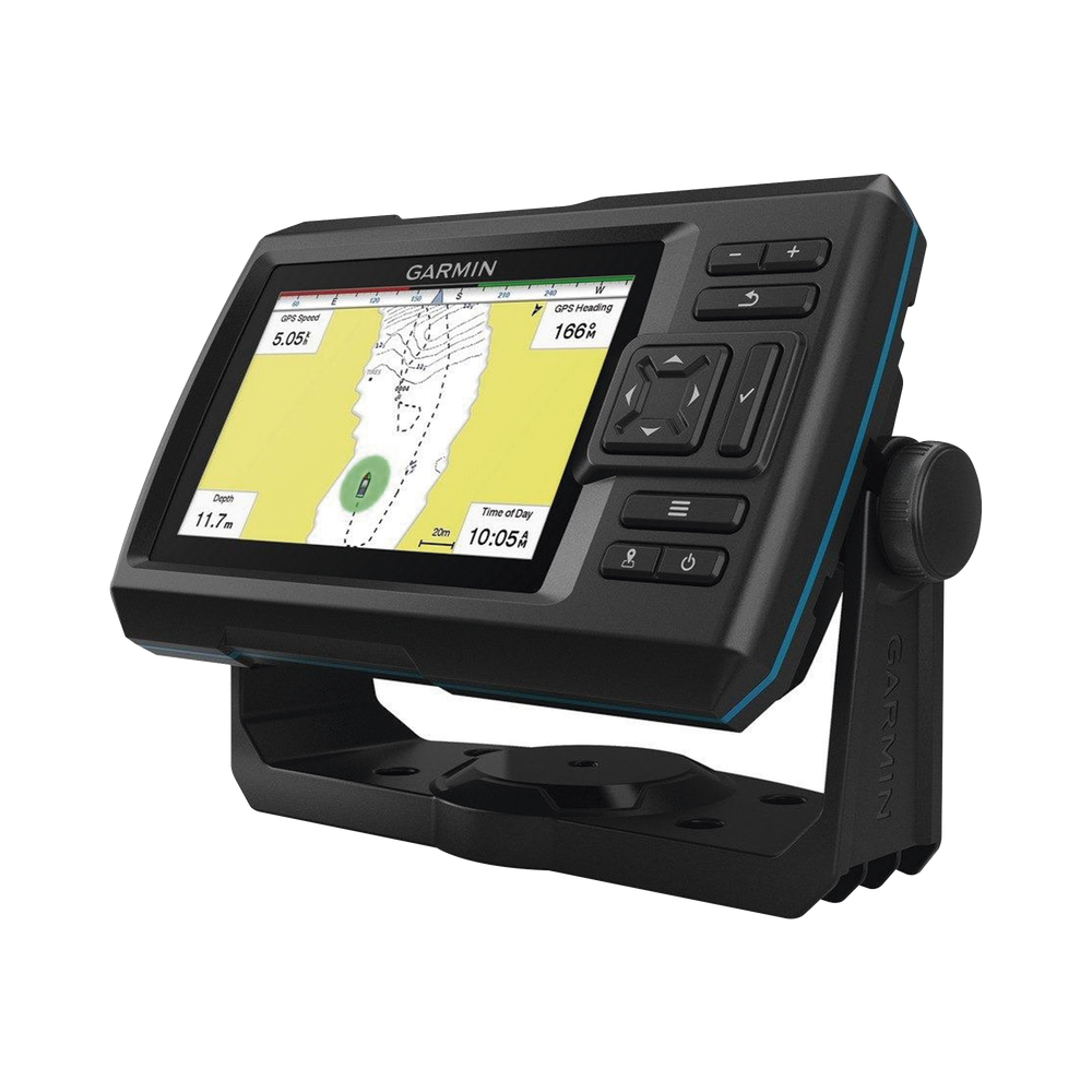 Fishfinder STRIKER™ Vivid 5cv / Pantalla WVGA a Color 5.0" / Resolución 800x480 píxeles / Receptor GPS Integrado / Sonda Tradicional Frecuencia Dual / ClearVü / Potencia de Transmisión 500 W (RMS) / IPX7 / Quickdraw Co