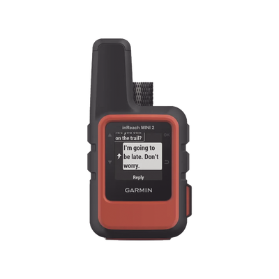 GPS portátil inReach® Mini 2 / Pantalla Monocroma Transflectiva 23 x 23 mm / Resolución 176 x 176 píxeles / Batería de Iones de Litio / Autonomía Hasta 14 Días / Resistencia al Agua IPX7 / Sensores GPS, Galile