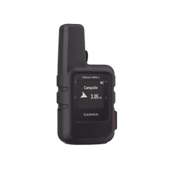 GPS portátil inReach® Mini 2 / Pantalla Monocroma Transflectiva 23 x 23 mm / Resolución 176 x 176 píxeles / Batería Recargable de Iones de Litio / Autonomía Hasta 14 Días / Resistencia al Agua IPX7 / Conectivi