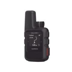 GPS portátil inReach® Mini 2 / Pantalla Monocroma Transflectiva 23 x 23 mm / Resolución 176 x 176 píxeles / Batería Recargable de Iones de Litio / Autonomía Hasta 14 Días / Resistencia al Agua IPX7 / Conectivi