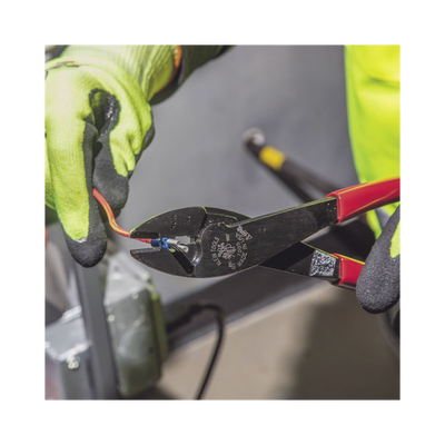Pinza Ponchadora/Cortadora de Conectores 10 a 22 AWG