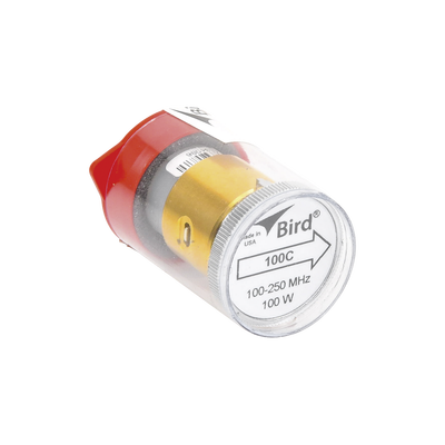 Elemento de 100 Watt en Línea 7/8" para Wattmetro BIRD 43 en Rango de Frecuencia de 100 a 250 MHz.
