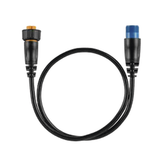 Cable adaptador para conectar un transductor de 8 pines con XID a un puerto de sonda de 12 pines a un dispositivo náutico compatible.
