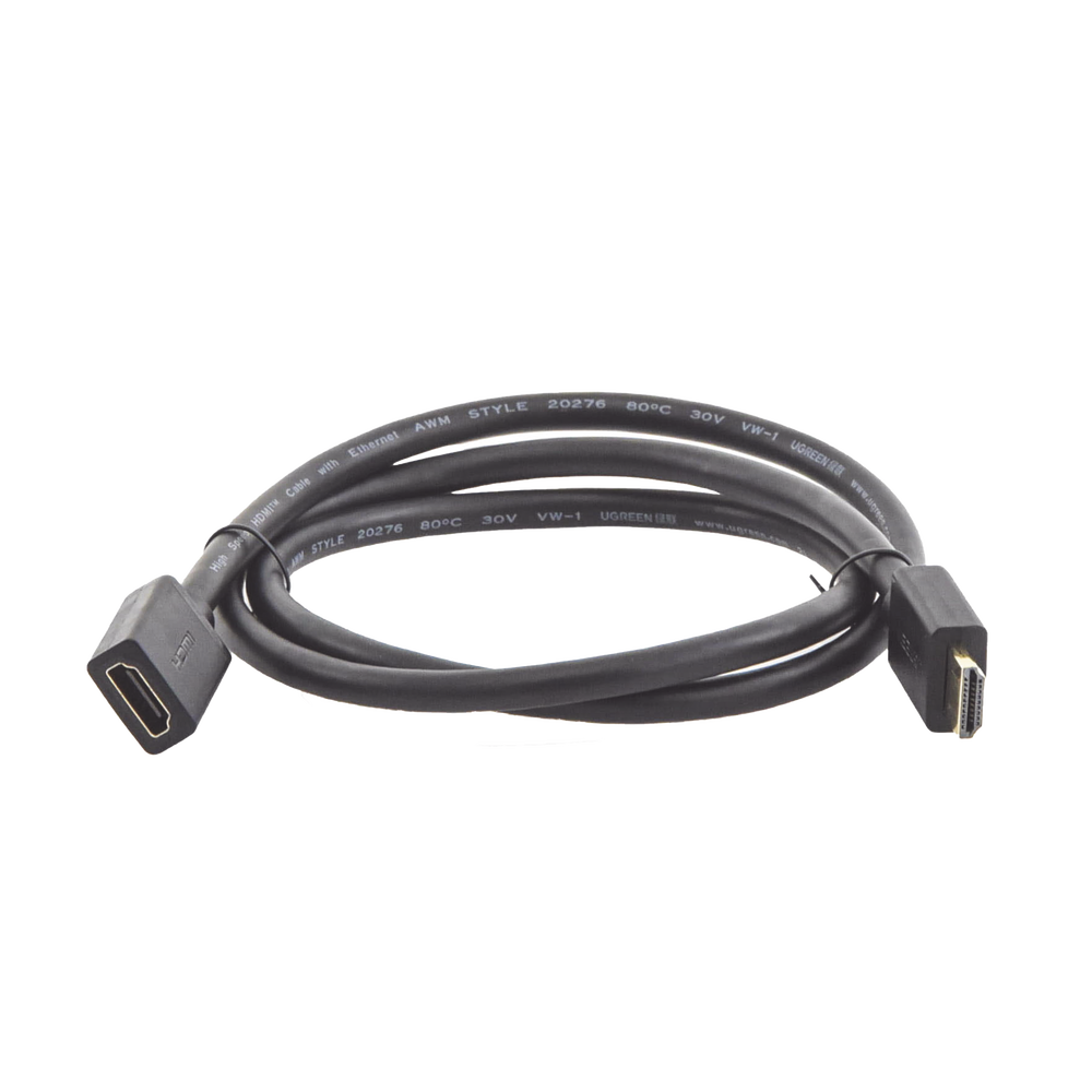 Cable Extensor HDMI de 1 Metro (3.28 Pies) / 4K@60Hz / 3D / HDR / Macho a Hembra / Núcleo de Cobre Estañado / Transmisión Estable