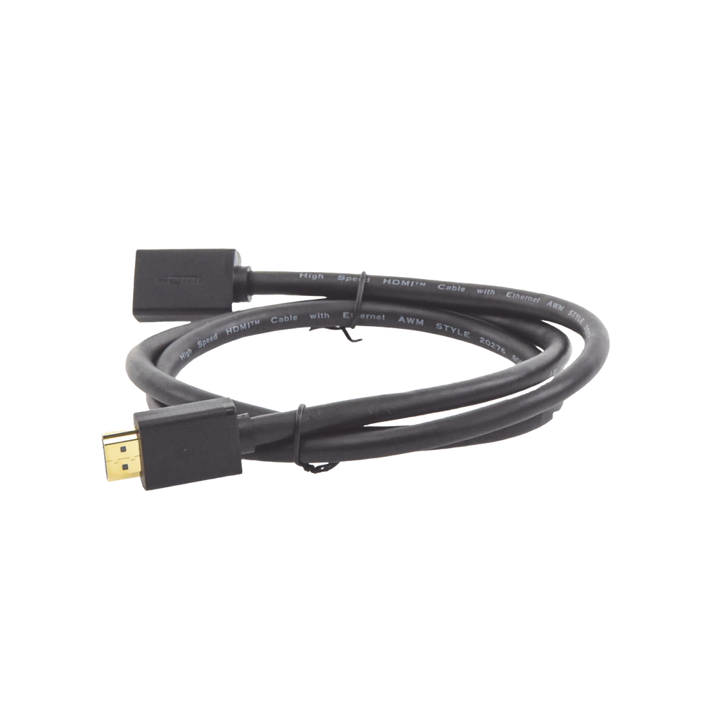 Cable Extensor HDMI de 1 Metro (3.28 Pies) / 4K@60Hz / 3D / HDR / Macho a Hembra / Núcleo de Cobre Estañado / Transmisión Estable