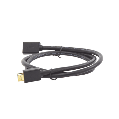 Cable extensor HDMI de 1 M / 4K@60Hz / 3D / HDR /  Macho a Hembra / Núcleo de cobre estañado / Transmisión estable.
