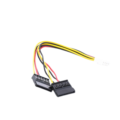Cable Doble de Corriente SATA / Compatible con DVR´s epcom y HIKVISION / 15 cm de Longitud